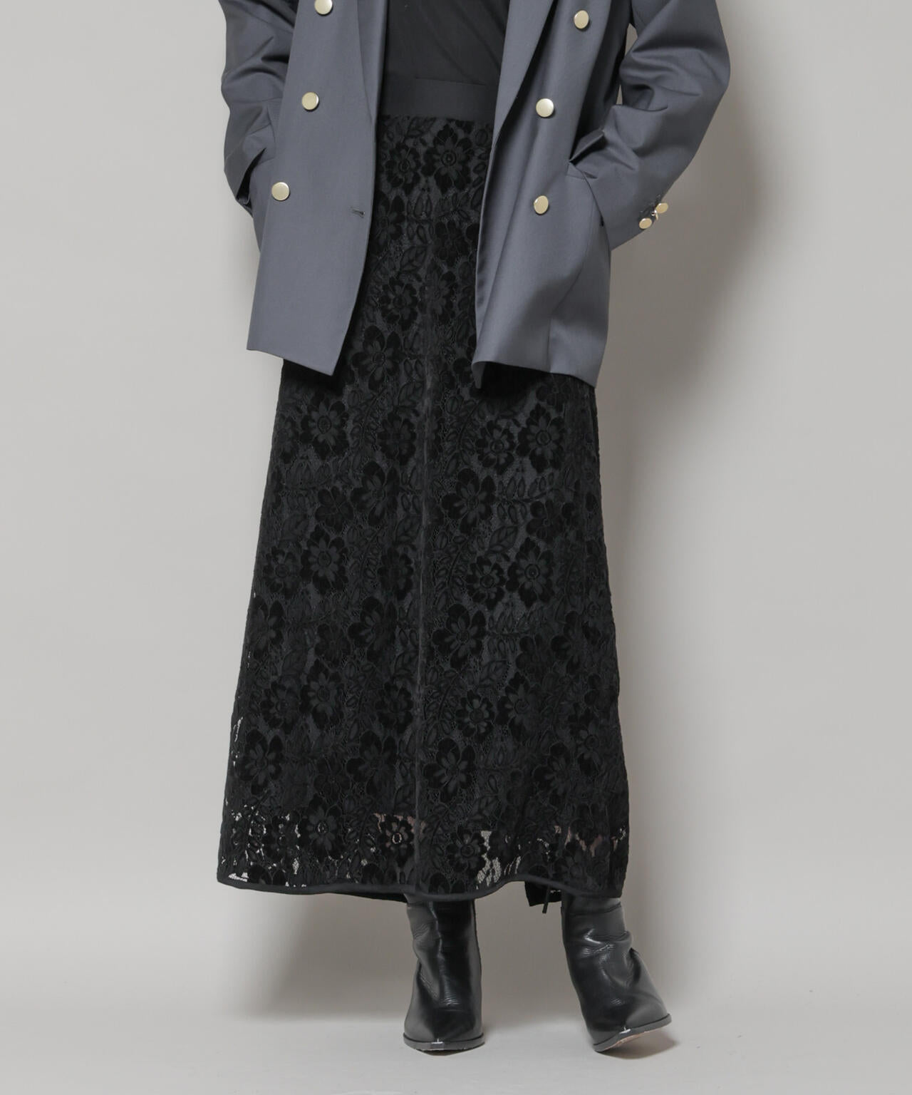 起毛レーススカート 6735230314