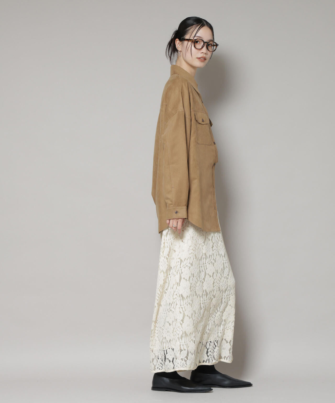 起毛レーススカート 6735230314