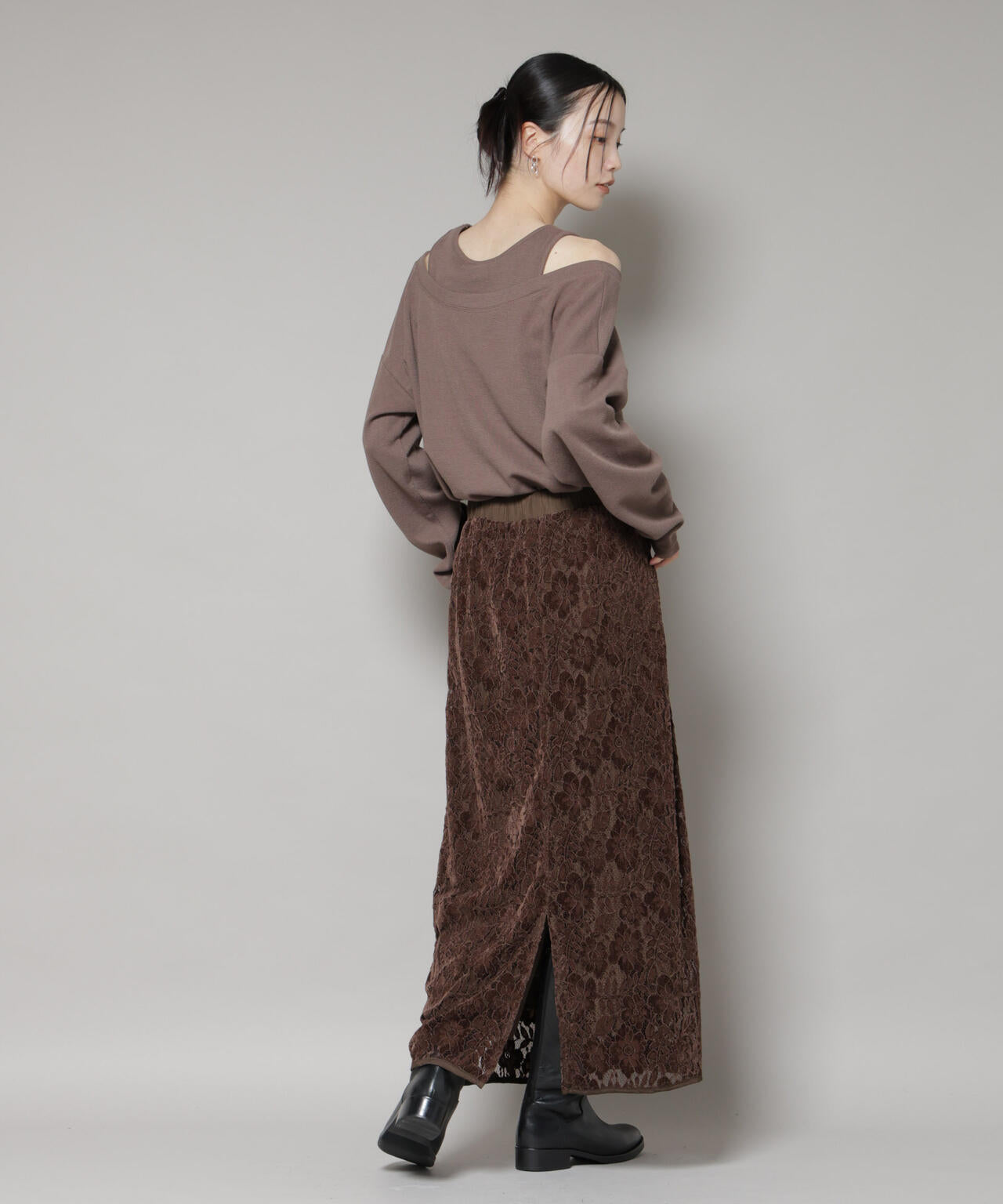 起毛レーススカート 6735230314
