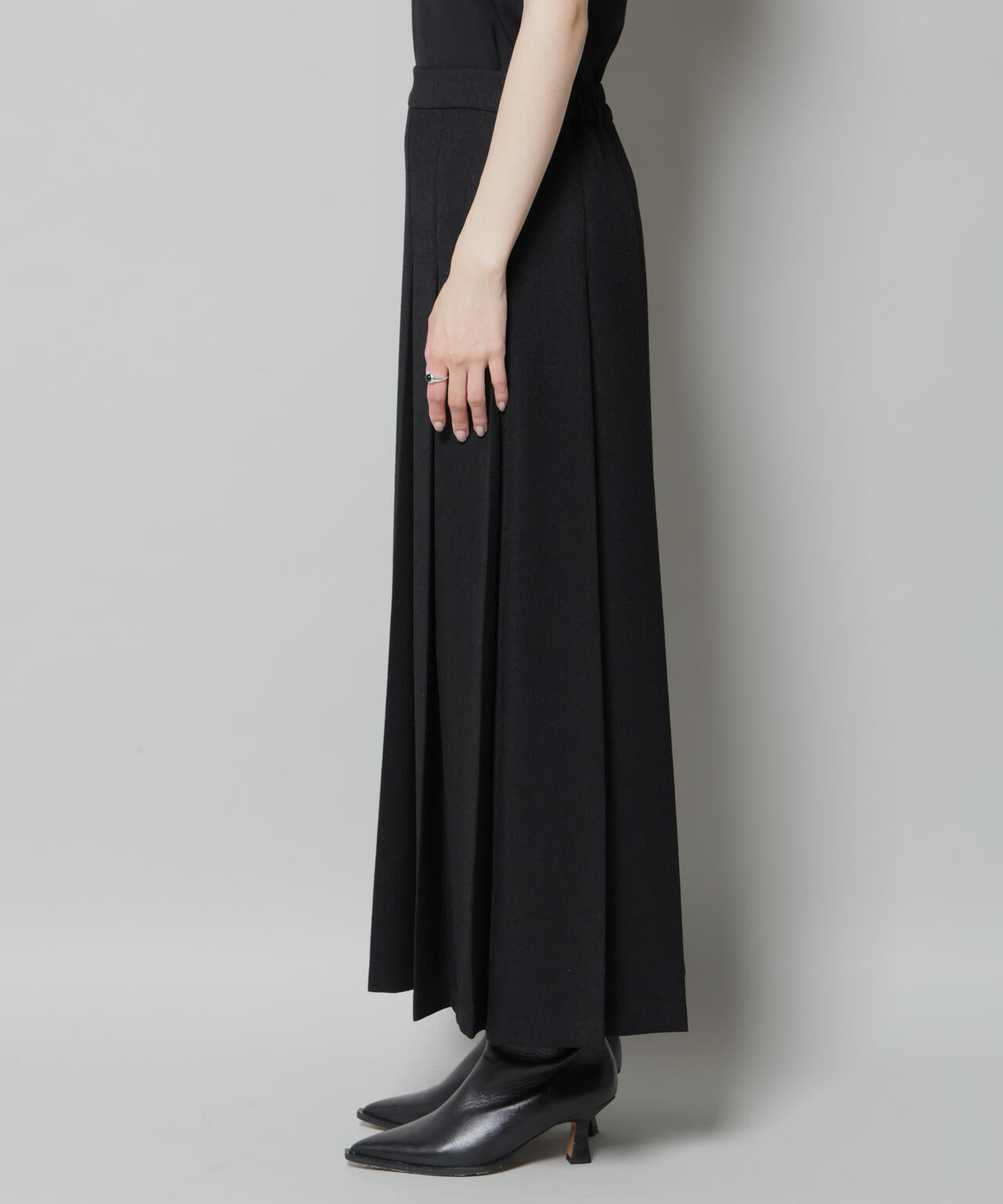 ワイドプリーツロングスカート 6735230316