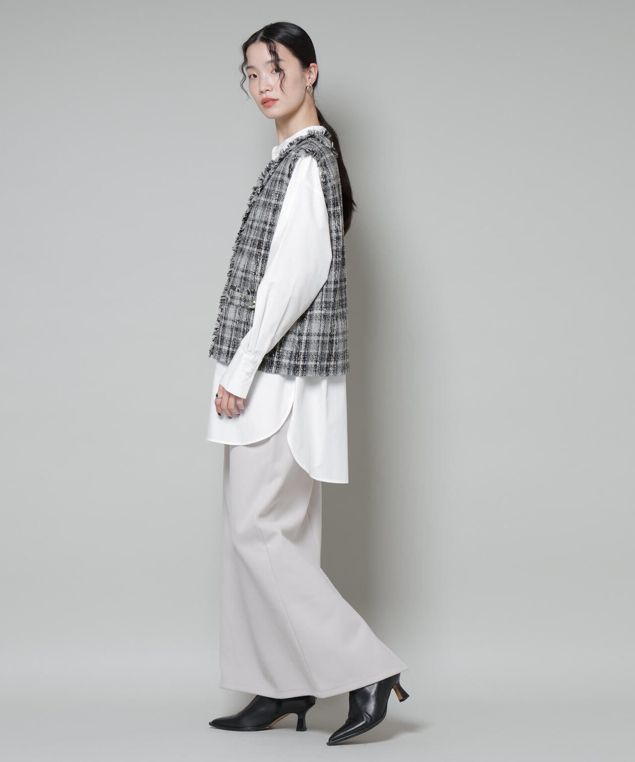 ソフトメルトンジャージーナローロングスカート(セットアップ可) 6735230318