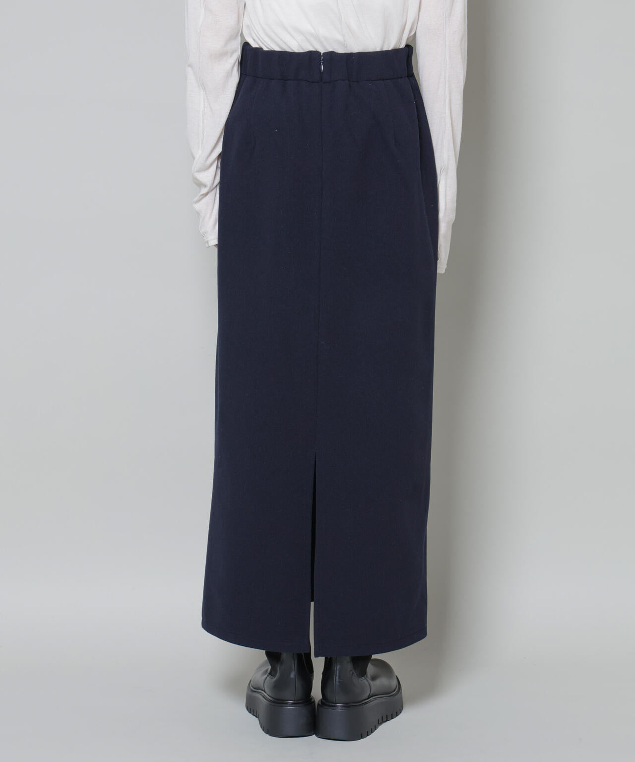 ソフトメルトンジャージーナローロングスカート(セットアップ可) 6735230318