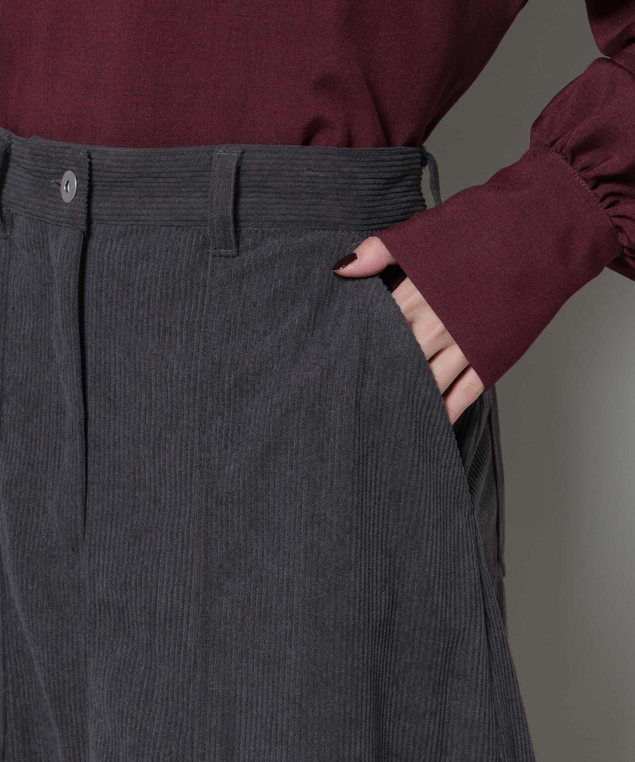 ソフトコーデュロイマキシスカート 6735230319