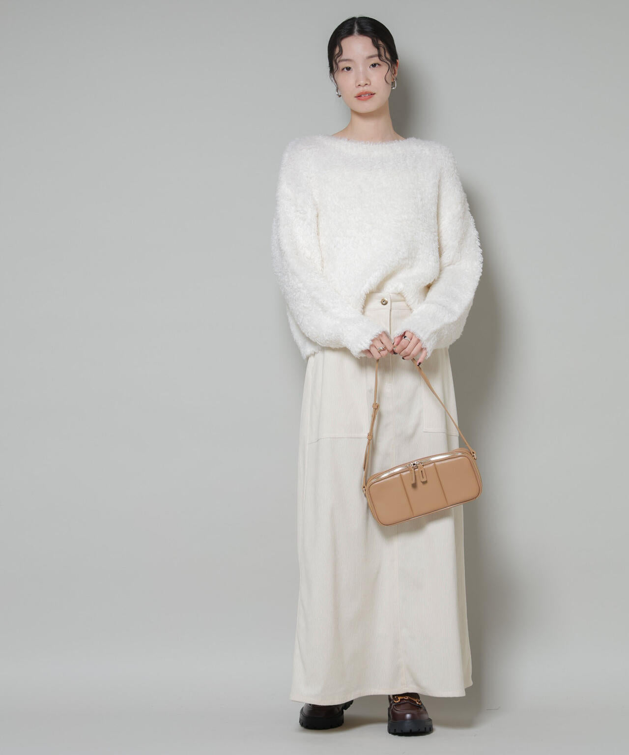 ソフトコーデュロイマキシスカート 6735230319