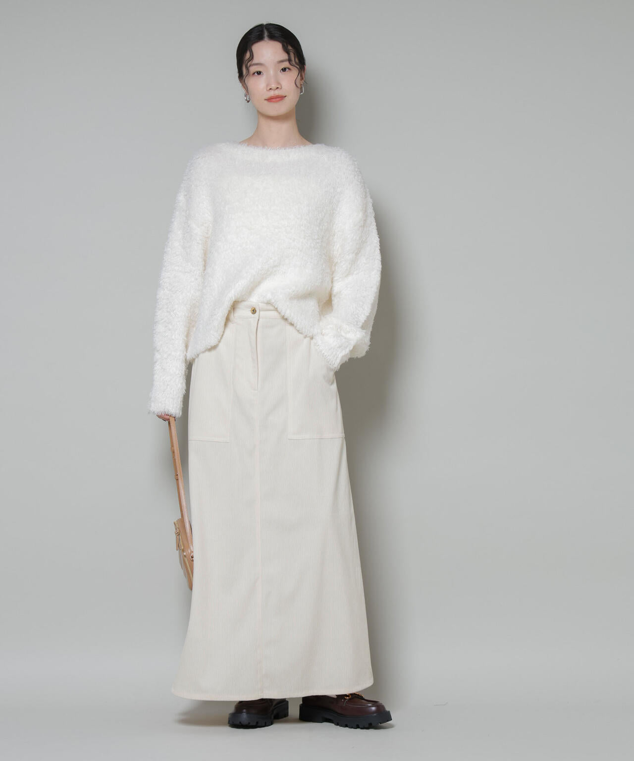 ソフトコーデュロイマキシスカート 6735230319