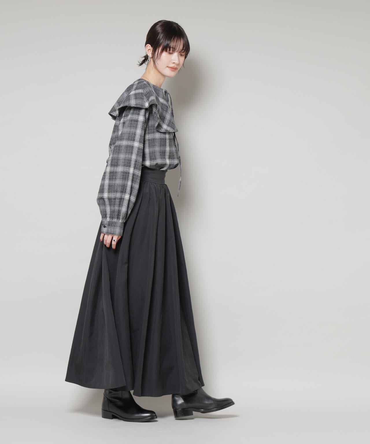 起毛ピーチギャザーボリュームスカート 6735230321