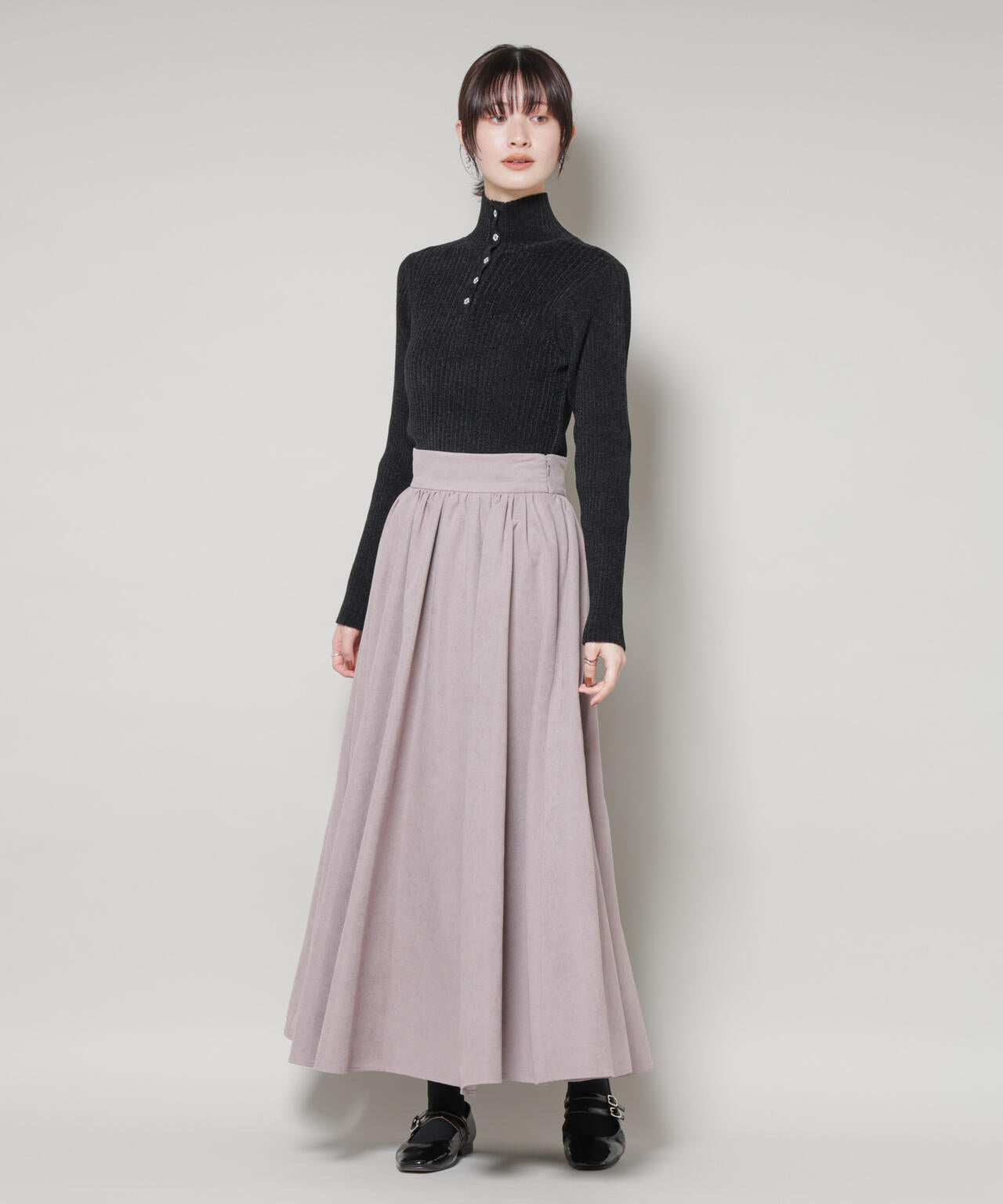 起毛ピーチギャザーボリュームスカート 6735230321