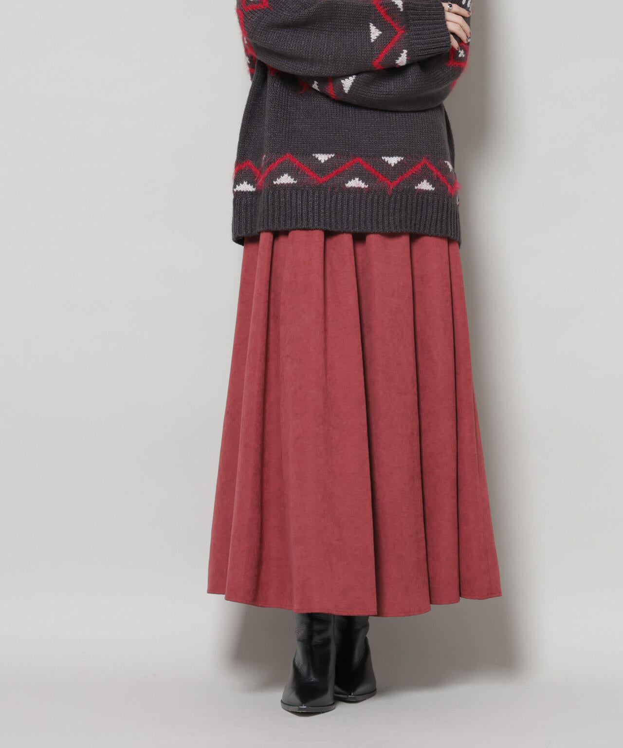 起毛ピーチギャザーボリュームスカート 6735230321