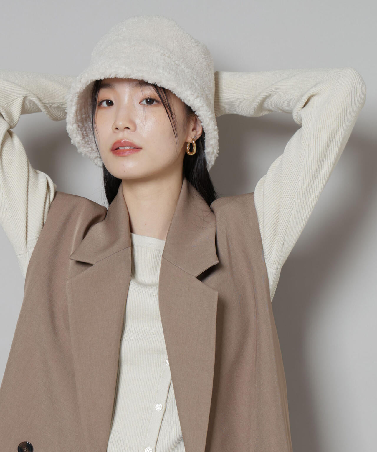 Healthknit/別注ボアバケットハット 6735239300