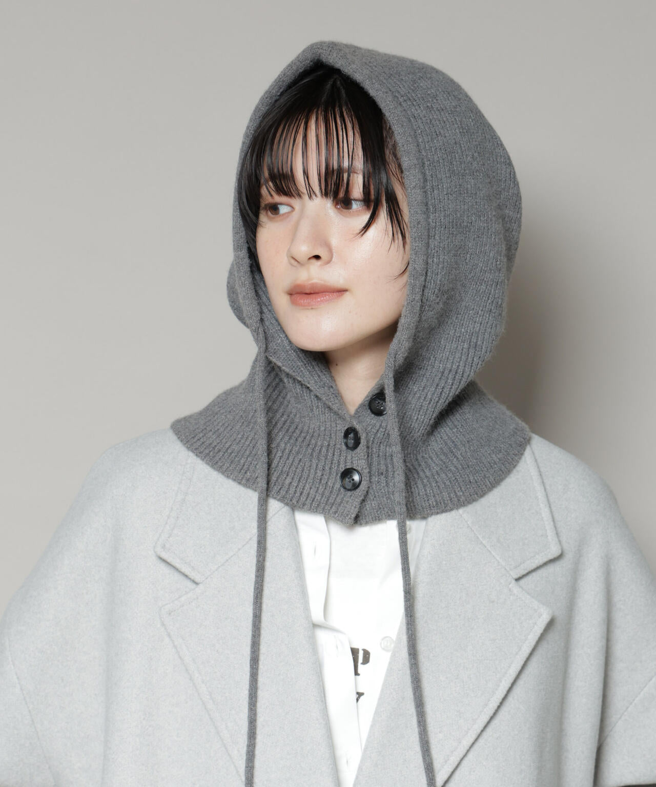 ボタン開閉バラクラバ