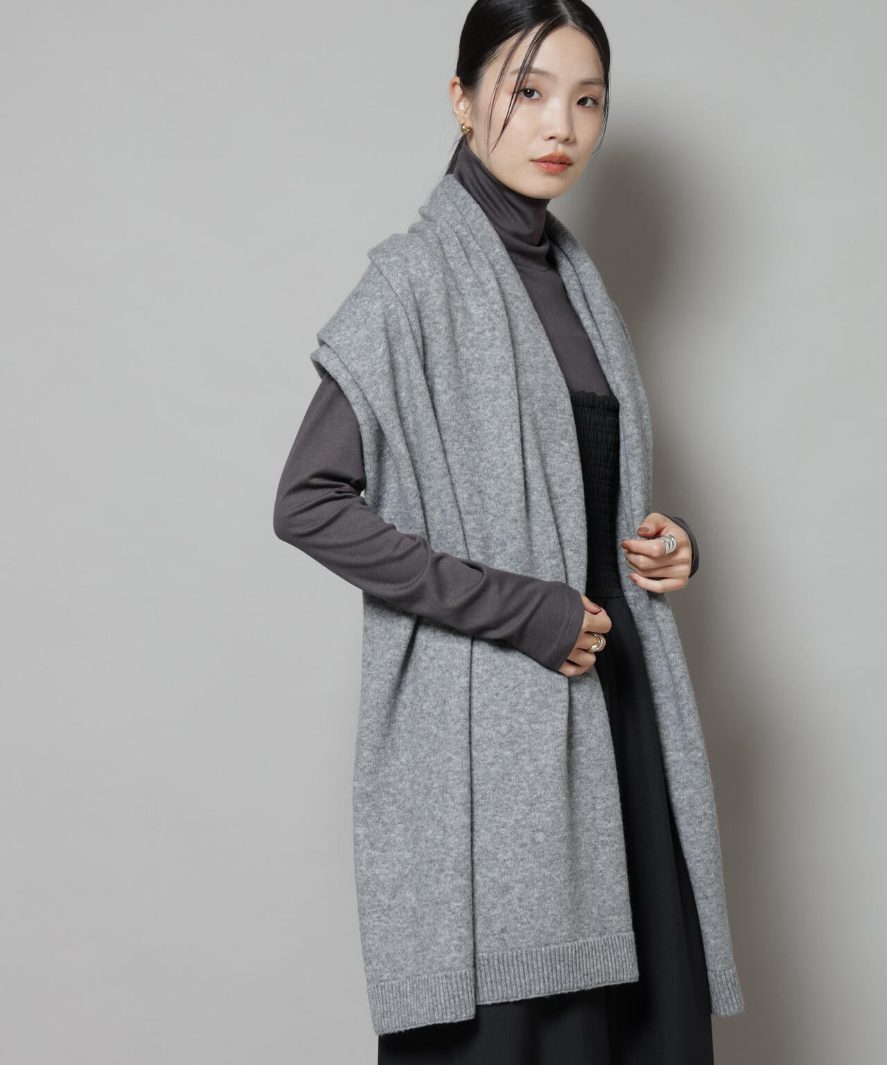 ボリュームニットストール 6735241302