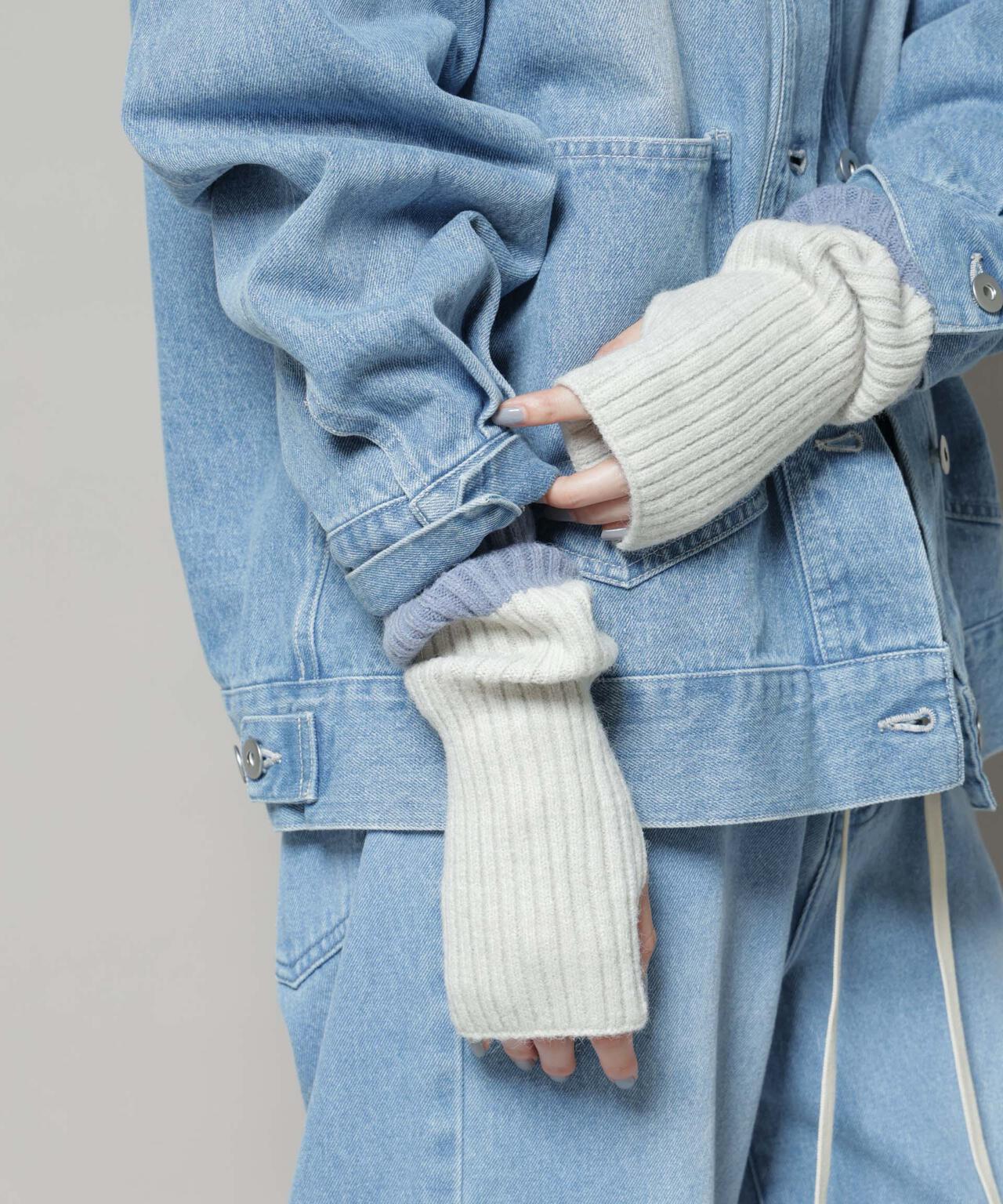 バイカラーアームウォーマー