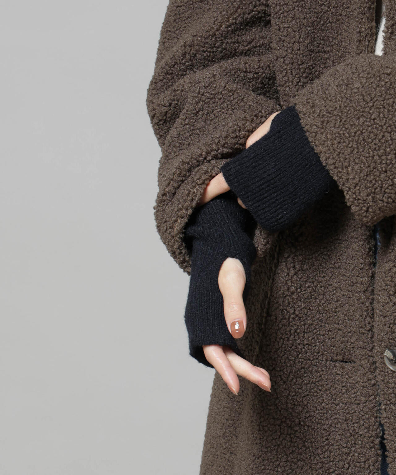 リブニットアームウォーマー