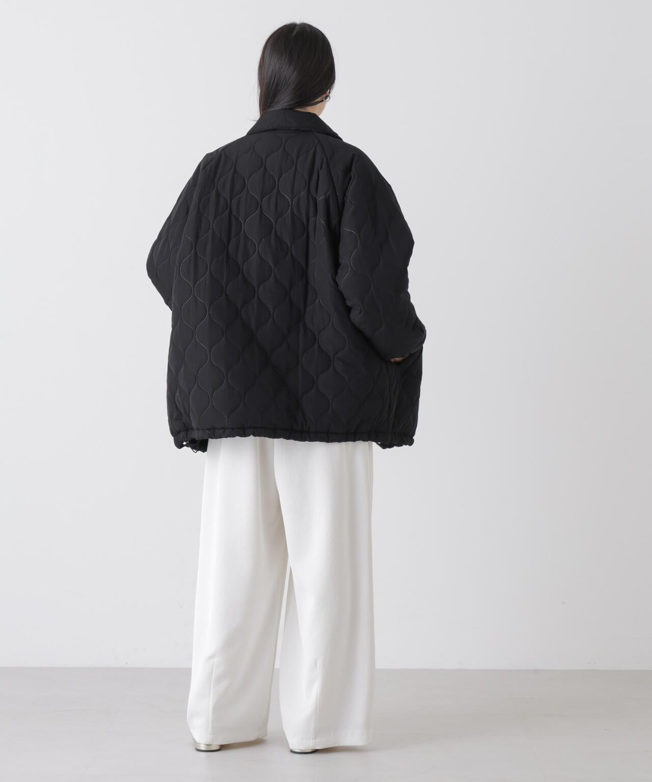 ひょうたんキルトラグランミドルコート 6736111300