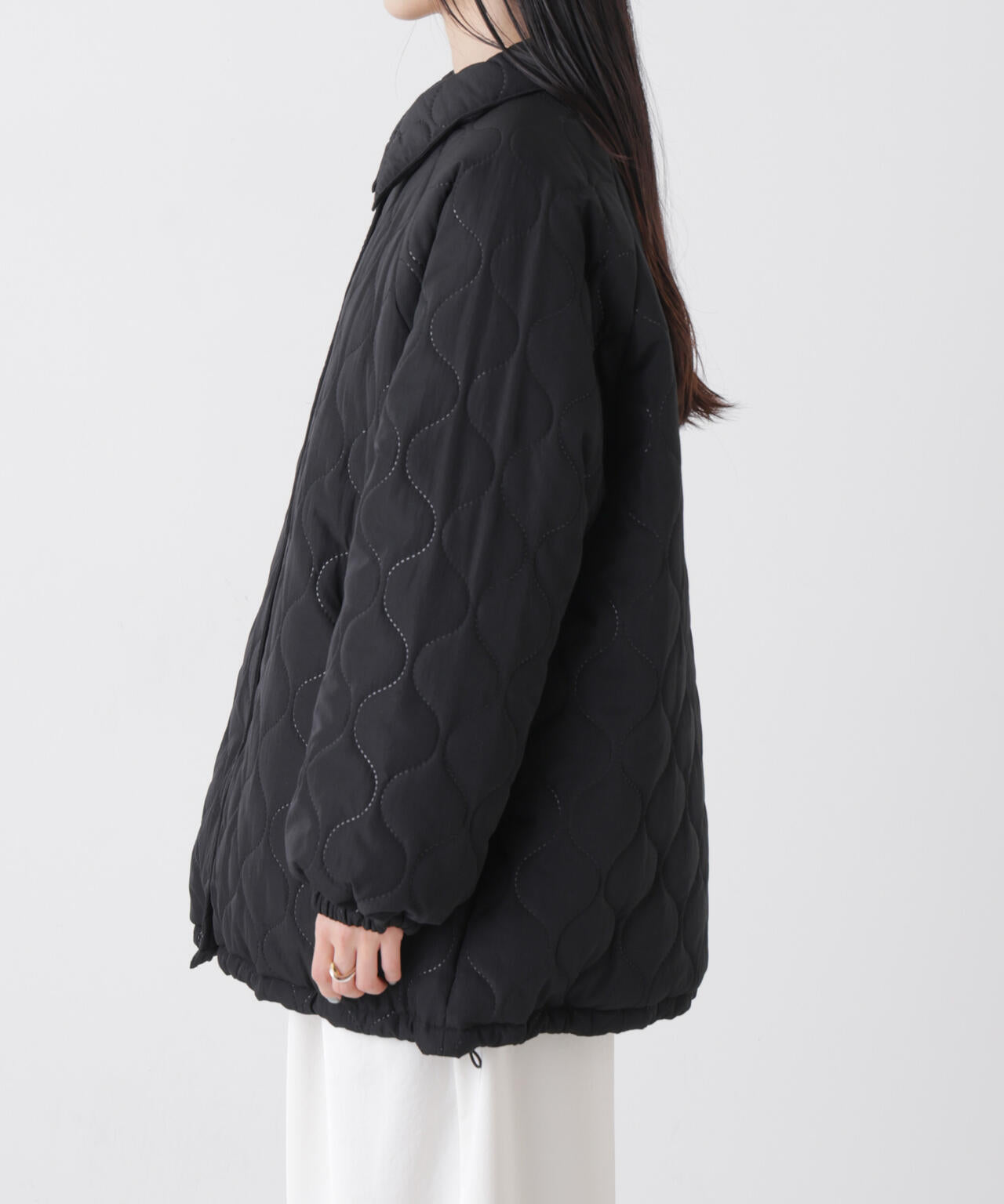 ひょうたんキルトラグランミドルコート 6736111300