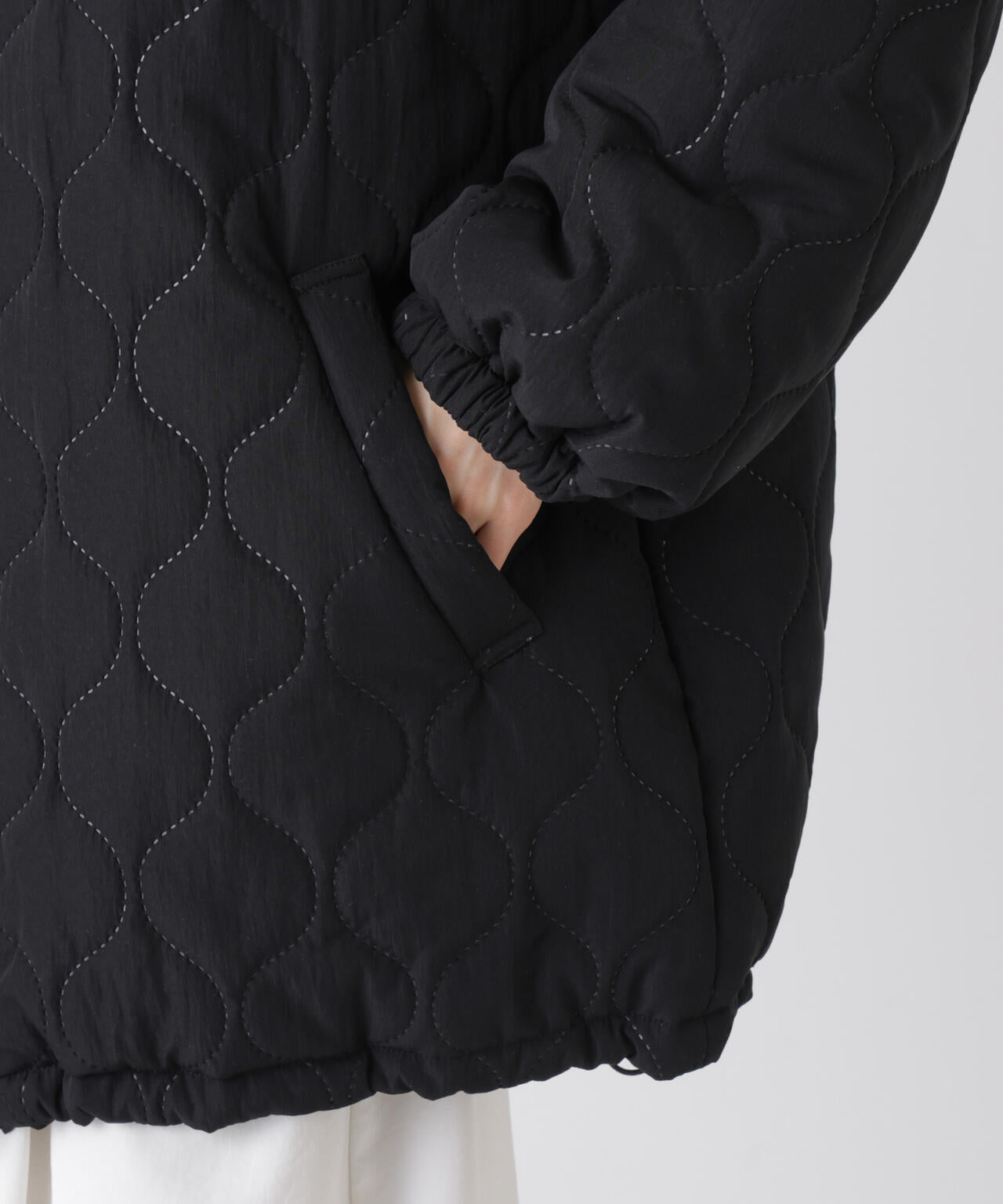 ひょうたんキルトラグランミドルコート 6736111300