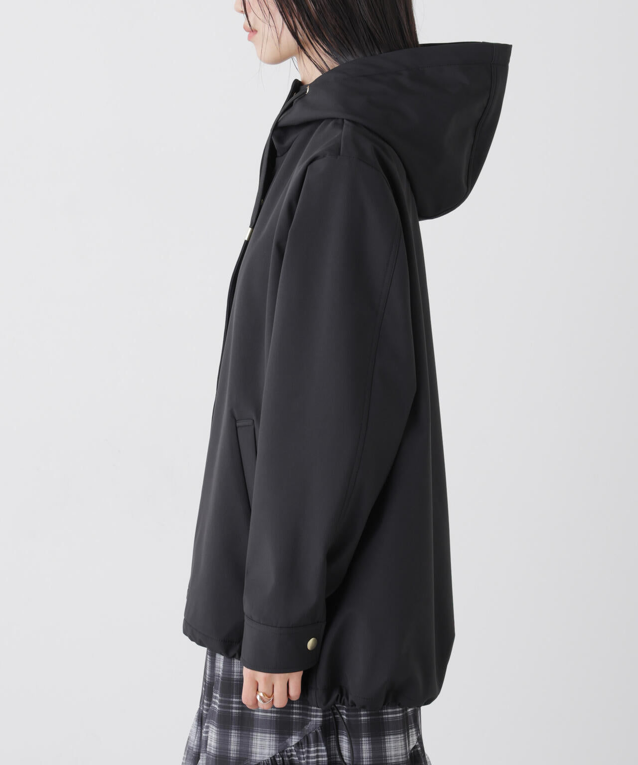 撥水＆花粉ガード フードブルゾン 6736112300