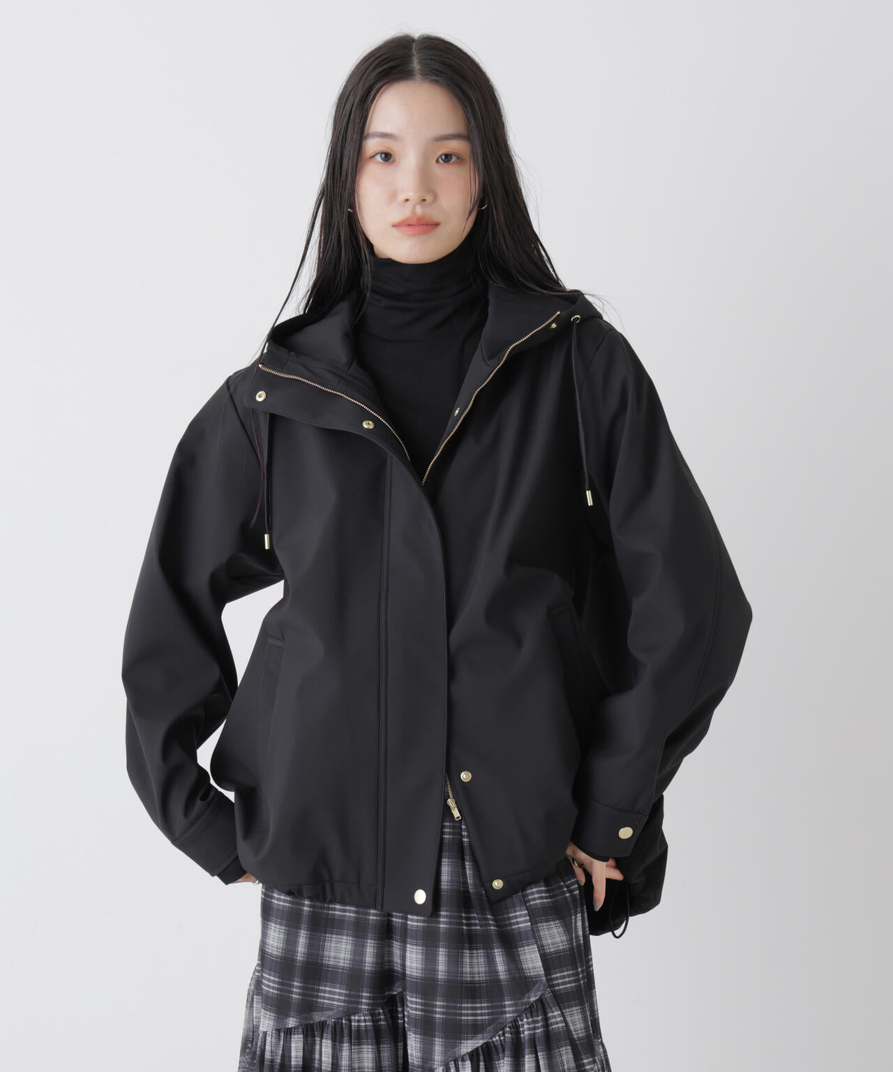 撥水＆花粉ガード フードブルゾン 6736112300