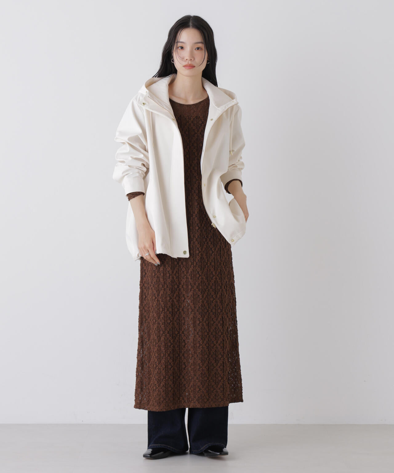 撥水＆花粉ガード フードブルゾン 6736112300