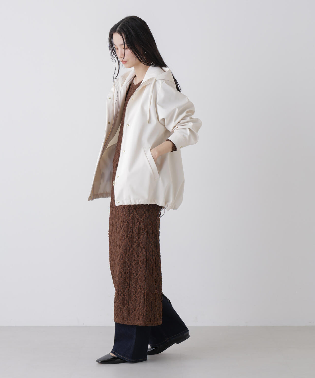 撥水＆花粉ガード フードブルゾン 6736112300