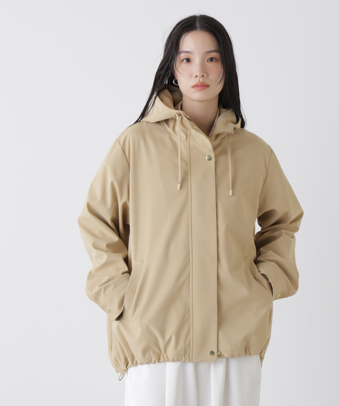 撥水＆花粉ガード フードブルゾン 6736112300