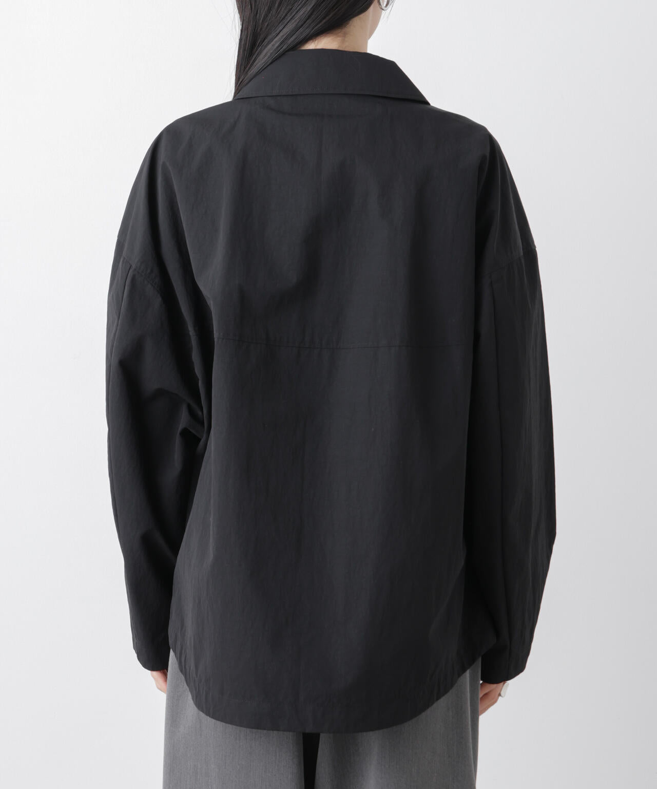 撥水＆花粉ガード コクーンシルエットジップブルゾン 6736112301