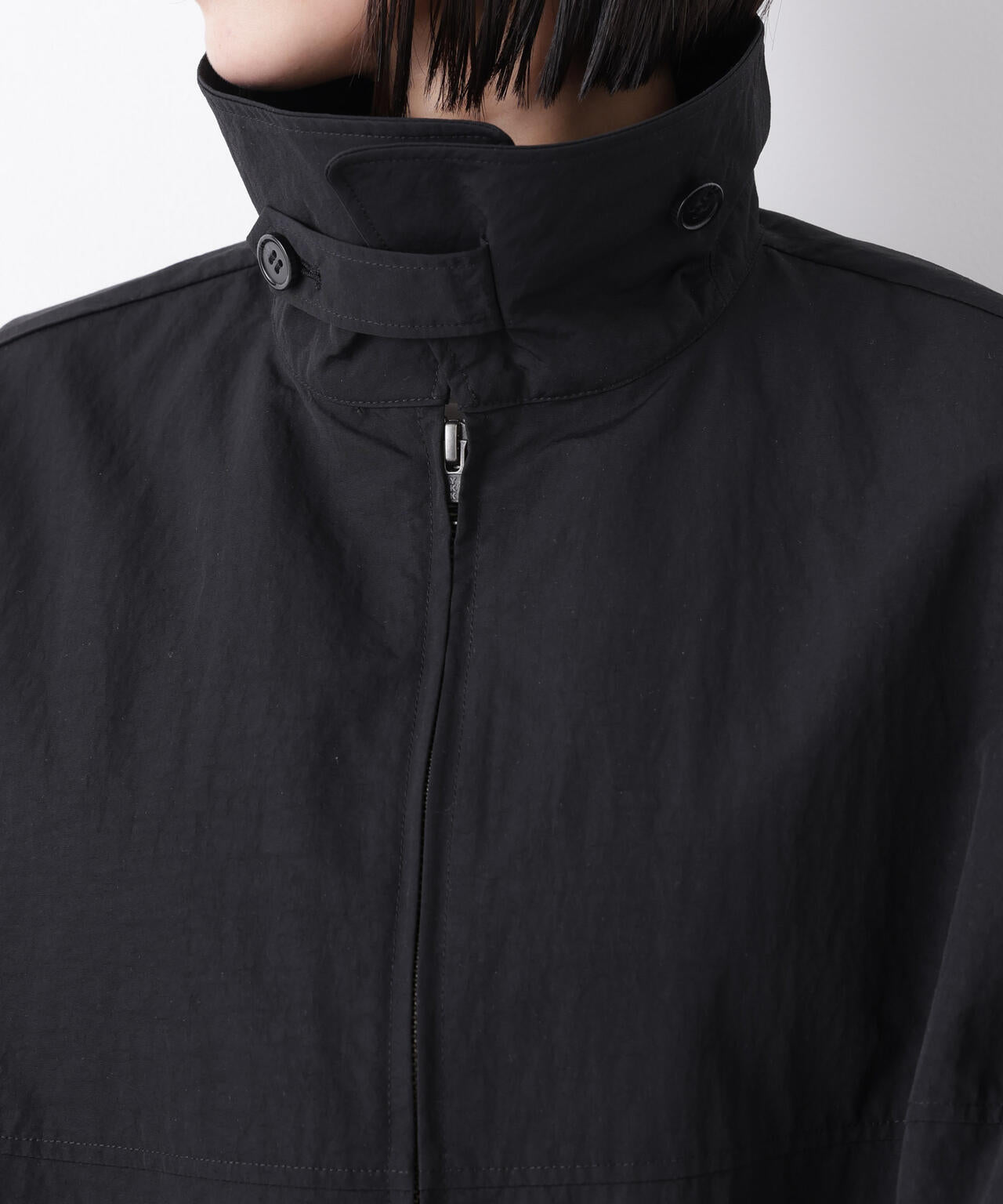撥水＆花粉ガード コクーンシルエットジップブルゾン 6736112301