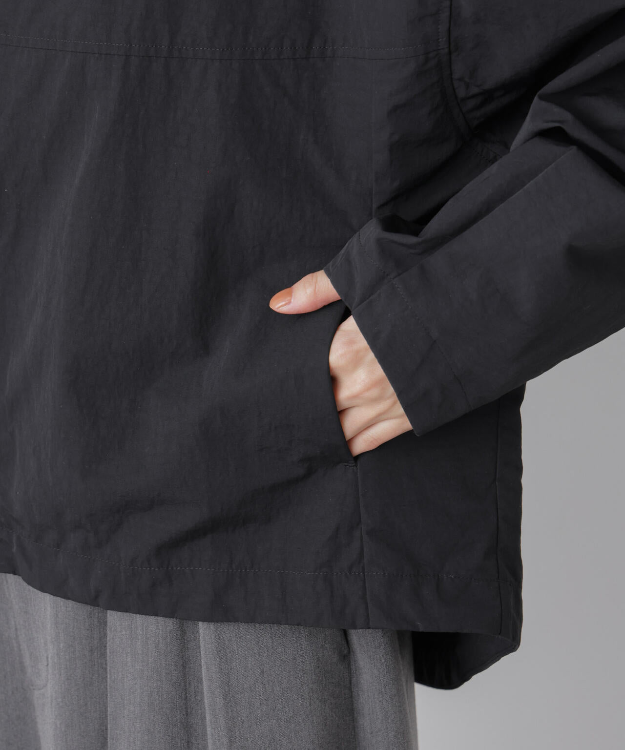 撥水＆花粉ガード コクーンシルエットジップブルゾン 6736112301