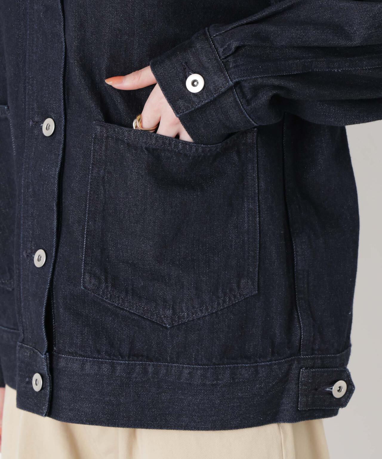 ノーカラーデニムジャケット 6736116301