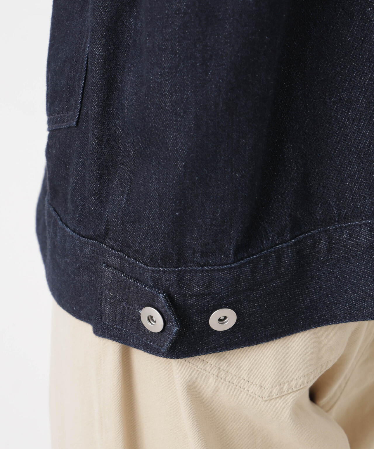 ノーカラーデニムジャケット 6736116301