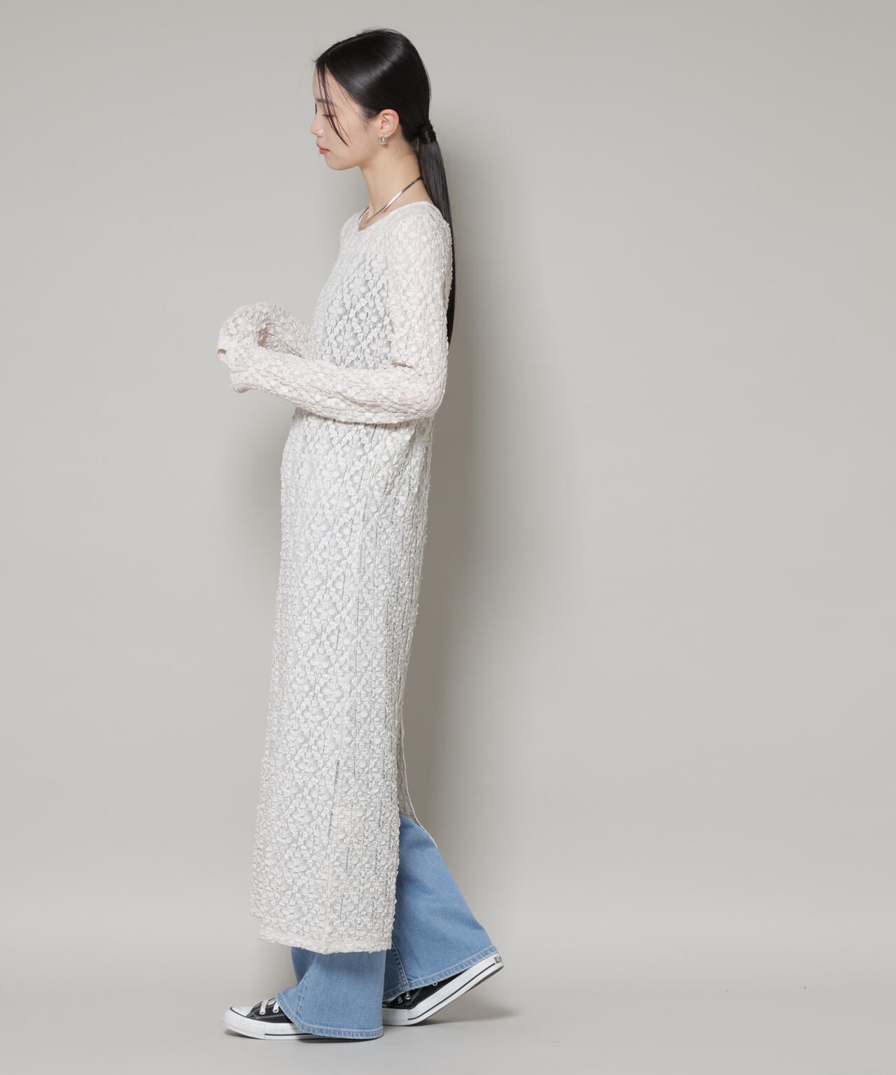 カットレースマキシワンピース 6736119300