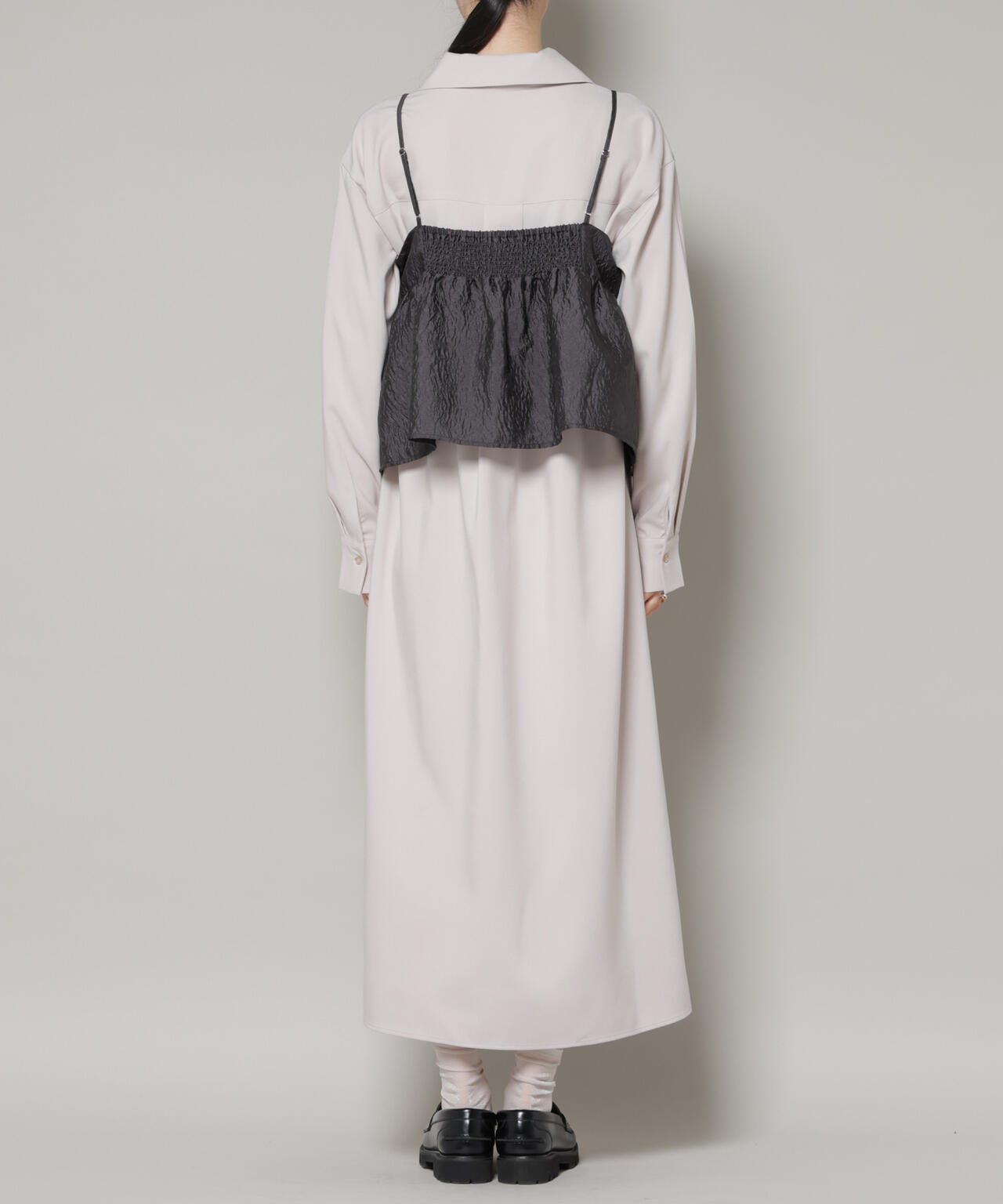 キャミビスチェ×スキッパーワンピース アンサンブルセット 6736119302