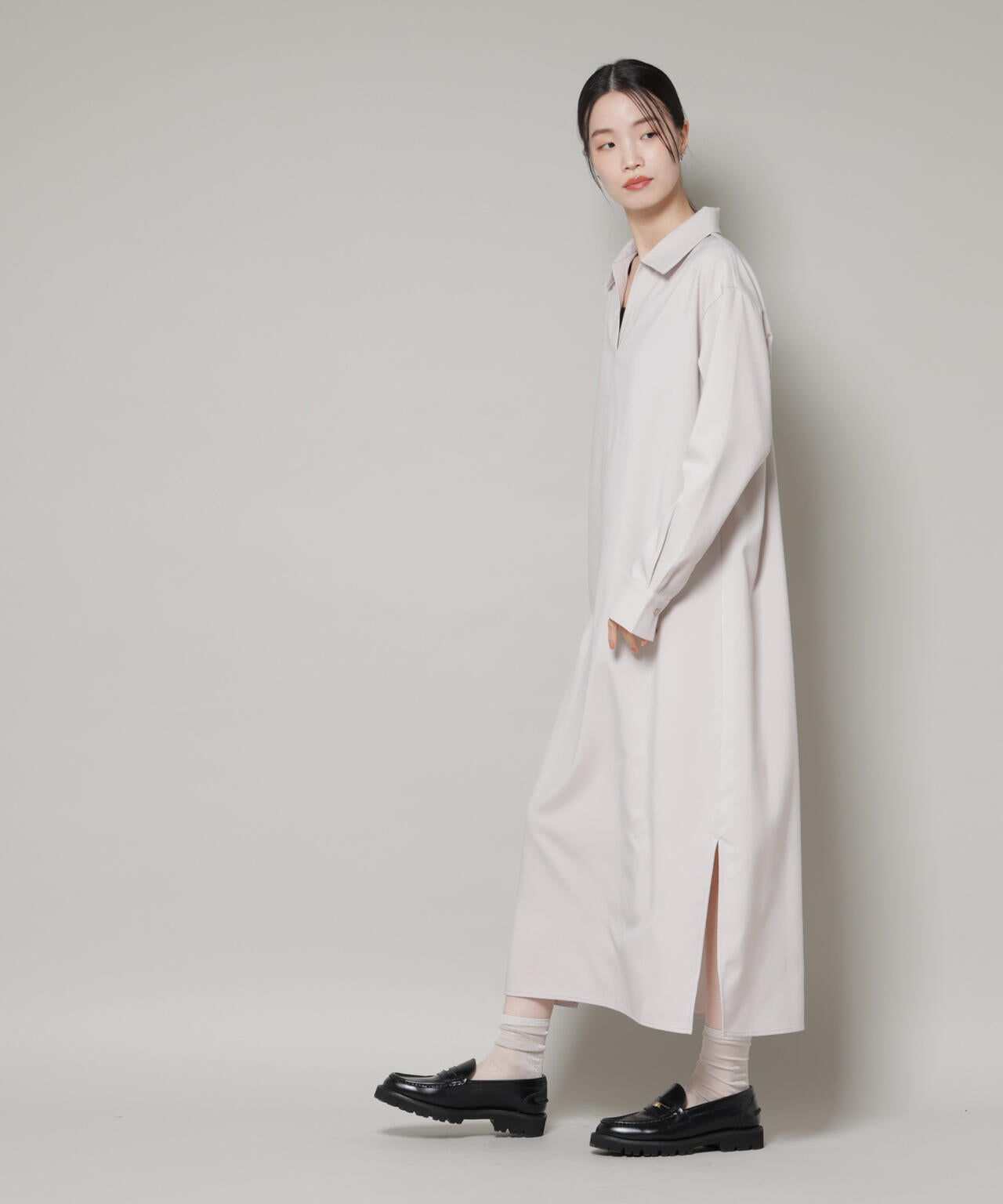 キャミビスチェ×スキッパーワンピース アンサンブルセット 6736119302