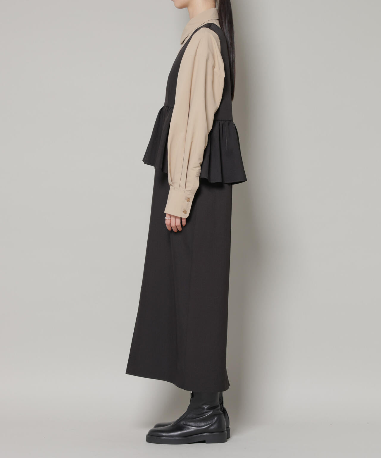 前後2wayフレア切り替えワンピース 6736119306