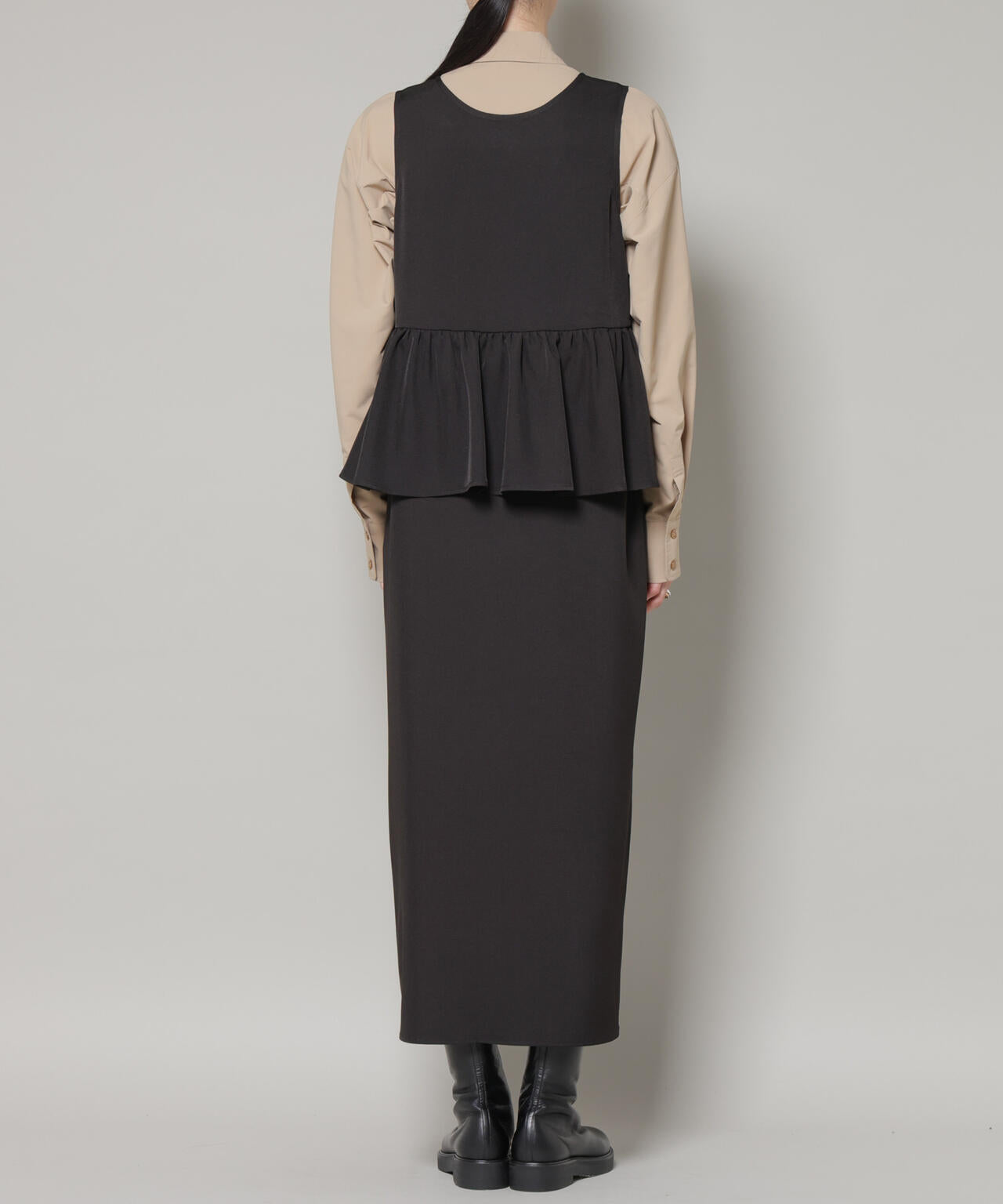 前後2wayフレア切り替えワンピース 6736119306