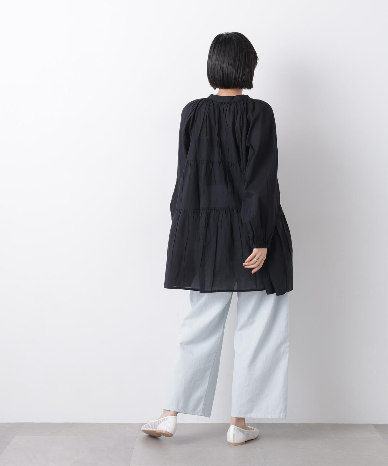 made in INDIA ティアードチュニックブラウス 6736120303