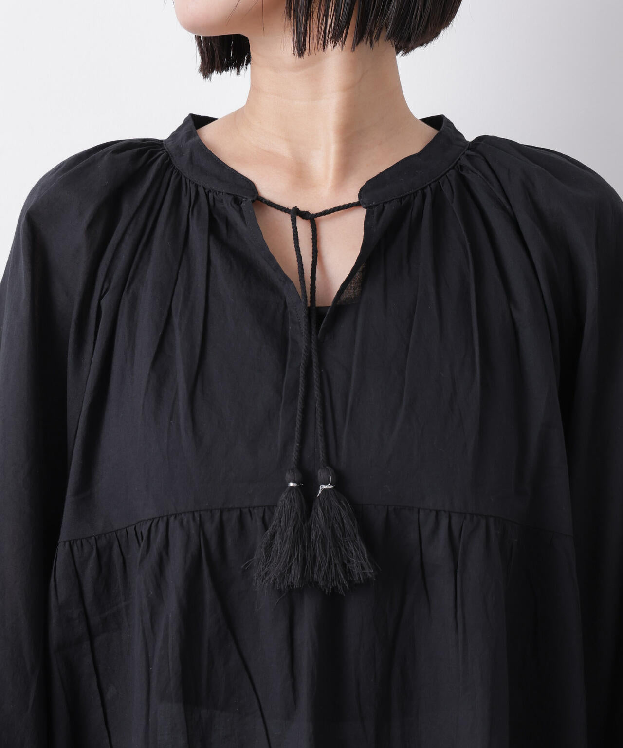 made in INDIA ティアードチュニックブラウス 6736120303