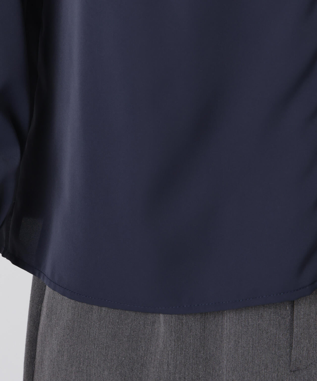 前後2wayスタンドカラーギャザーブラウス 6736120308