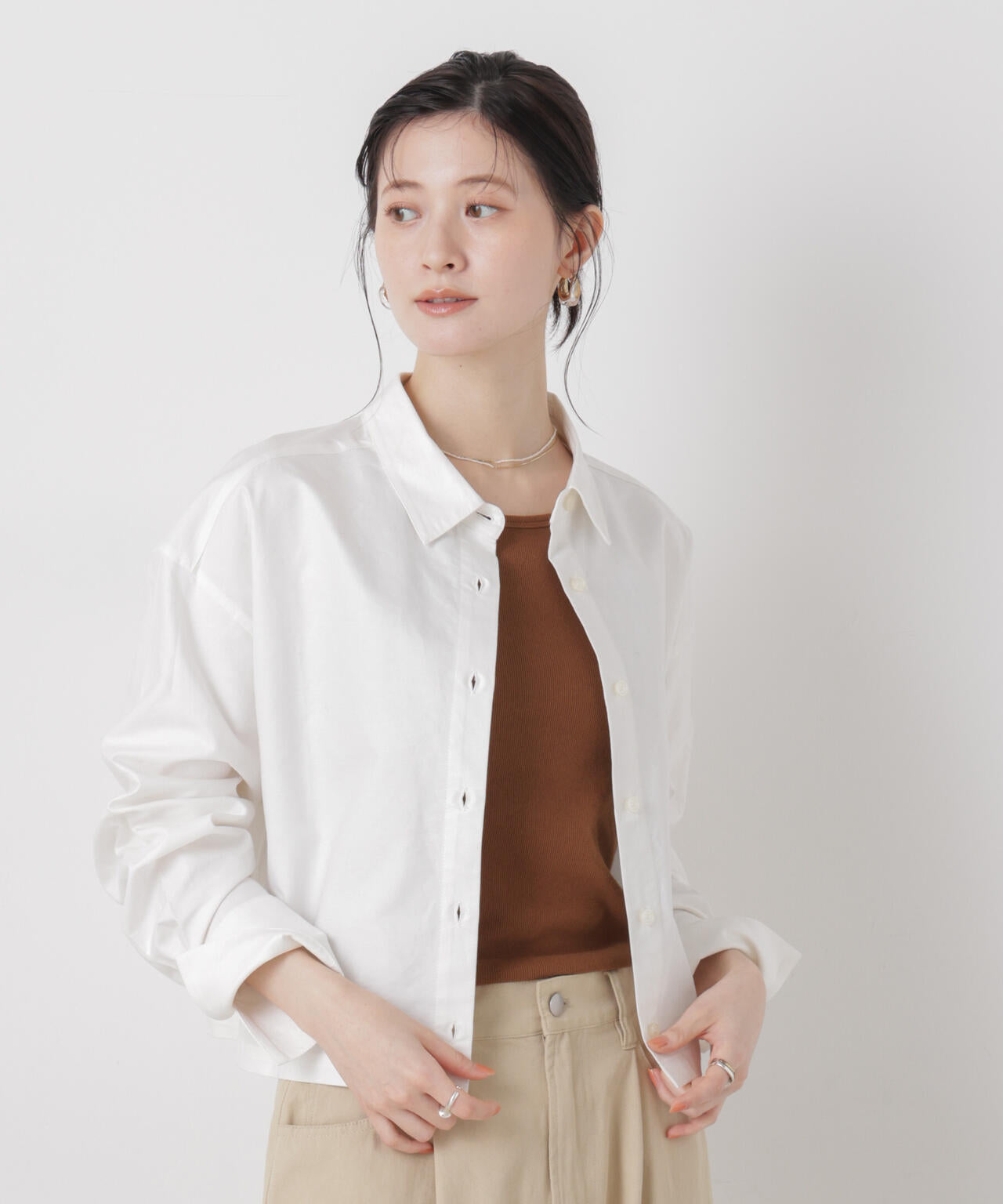 オックスクロップドシャツ 6736120312