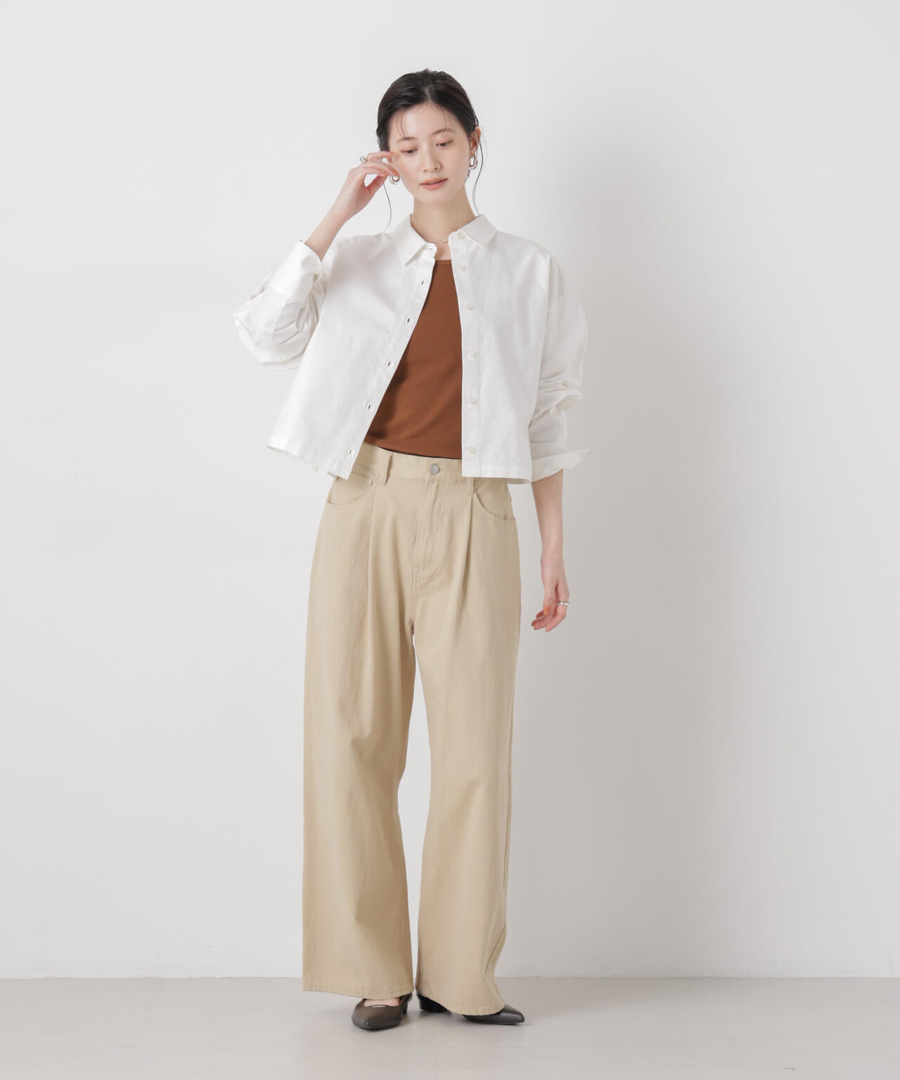 オックスクロップドシャツ 6736120312