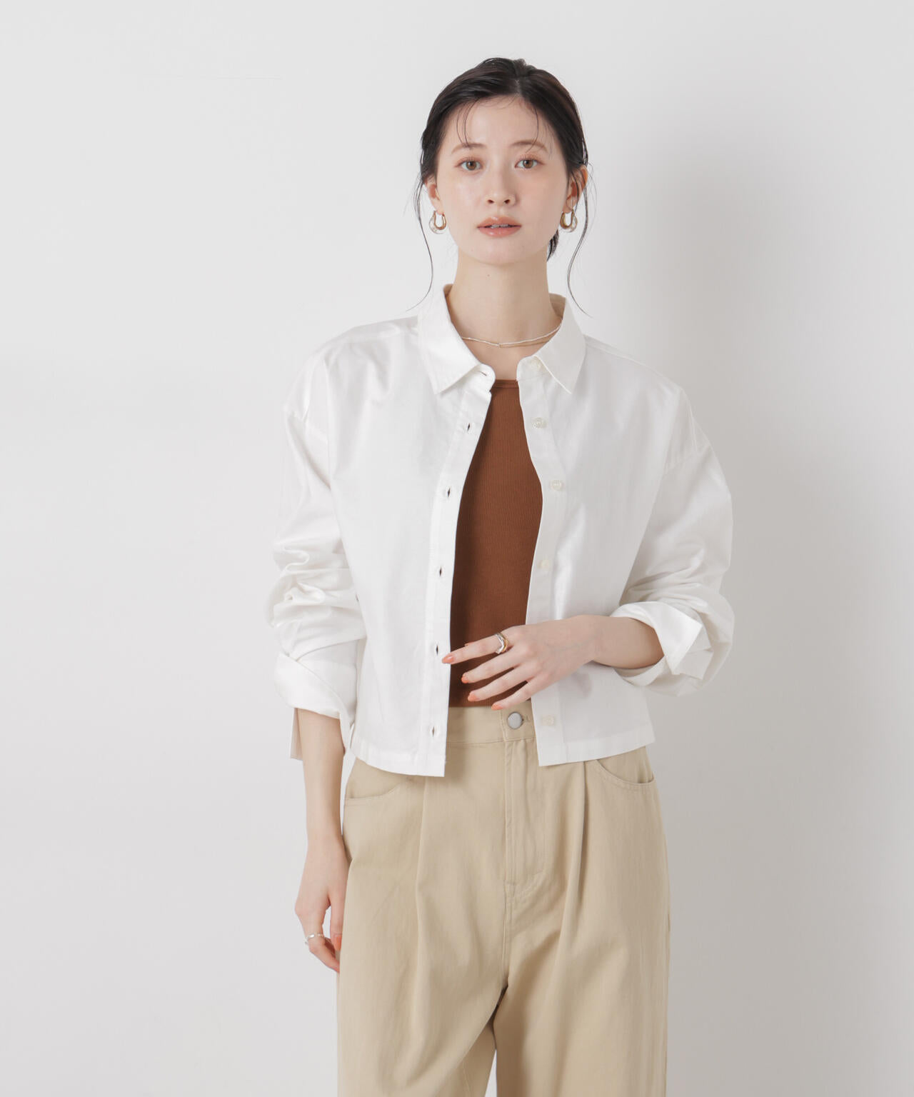 オックスクロップドシャツ 6736120312