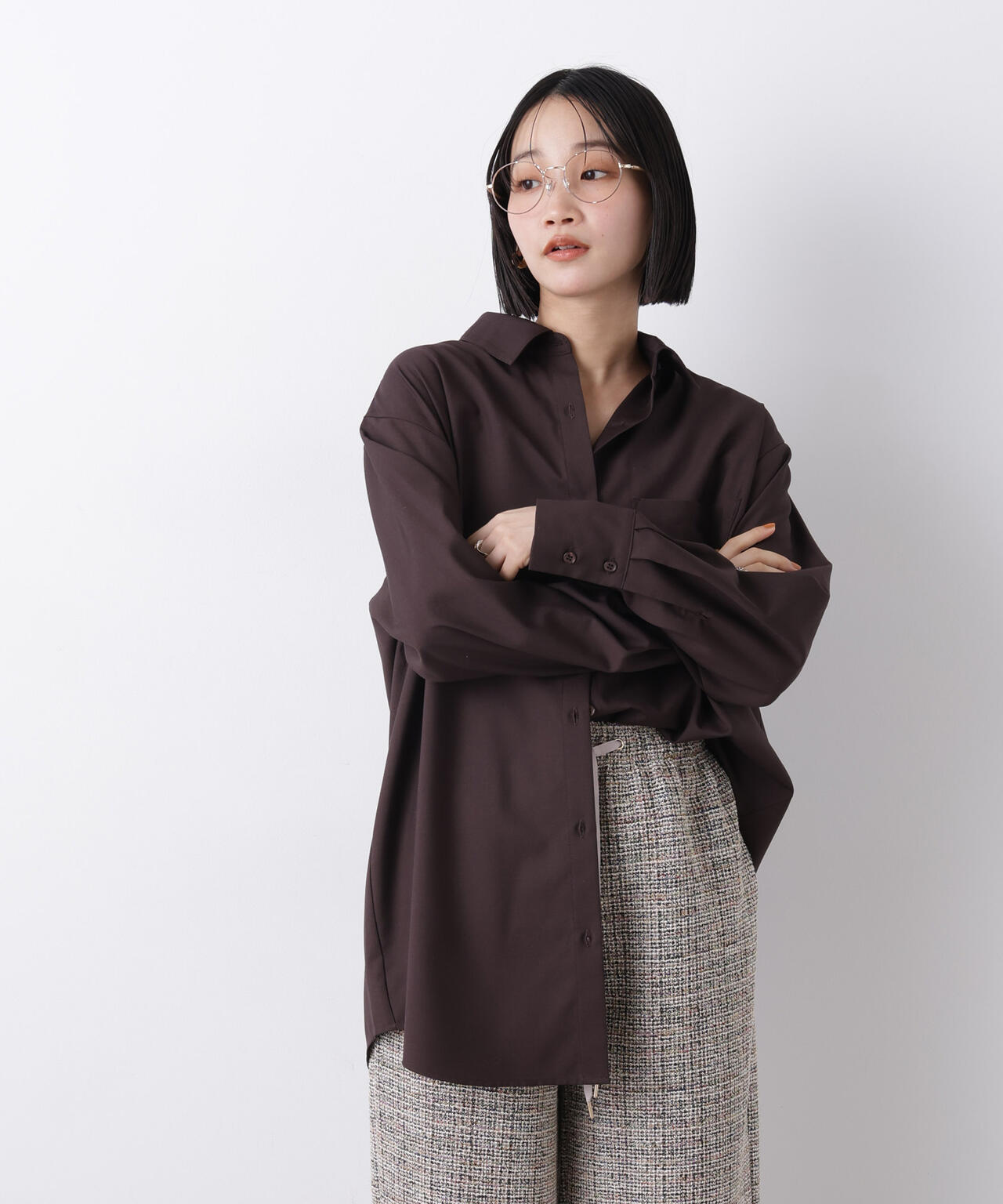 マシンウォッシャブルイージーケア　オーバーシャツ