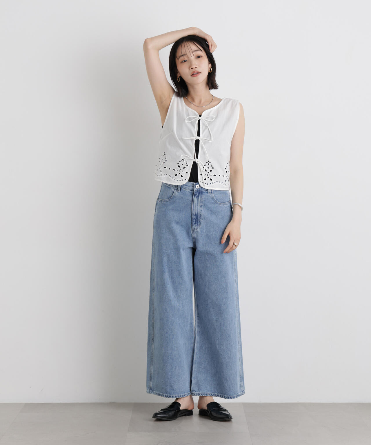 made in INDIA カットワークエンブロイダリージレ(セットアップ可) 6736121302
