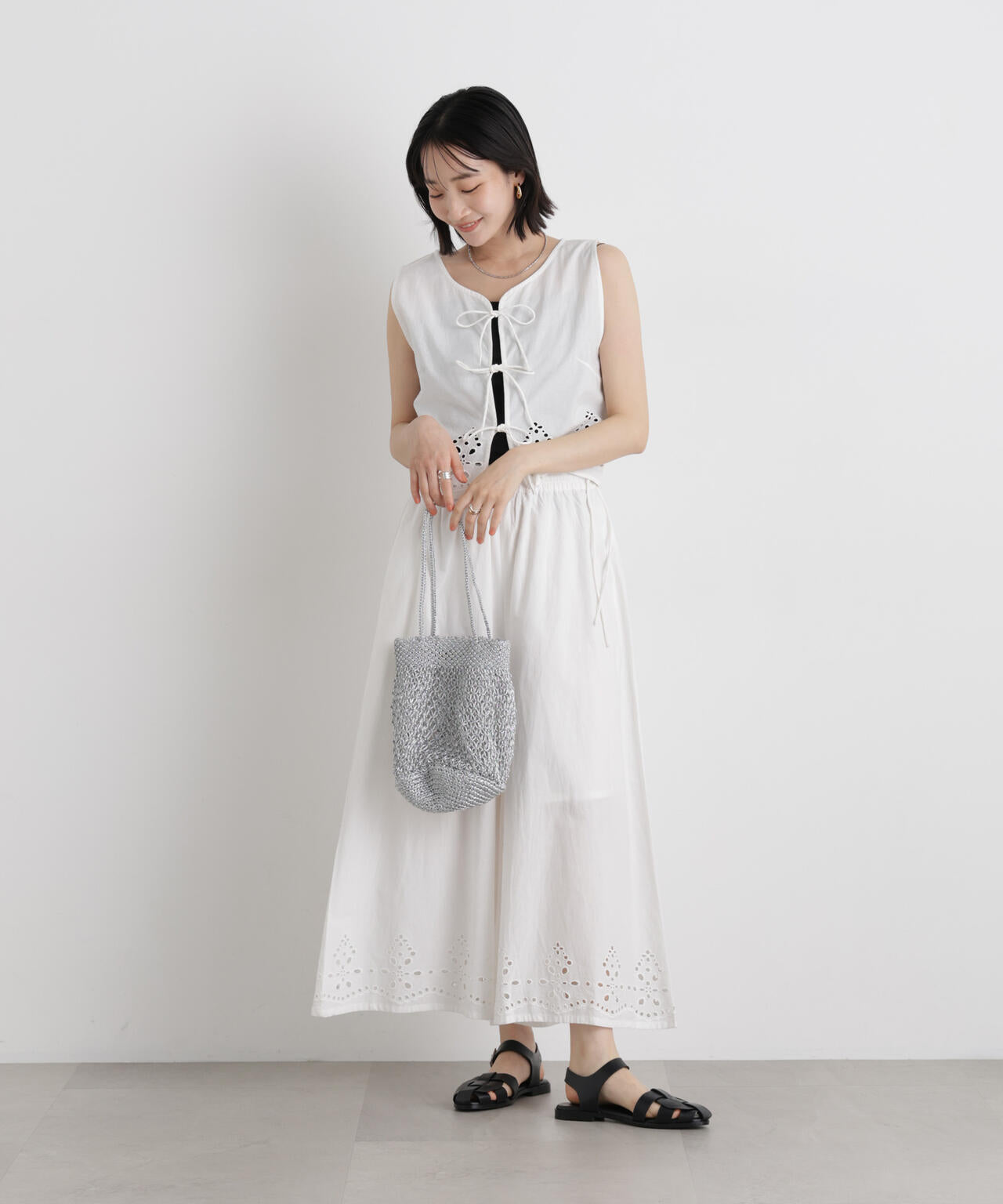 made in INDIA カットワークエンブロイダリージレ(セットアップ可) 6736121302