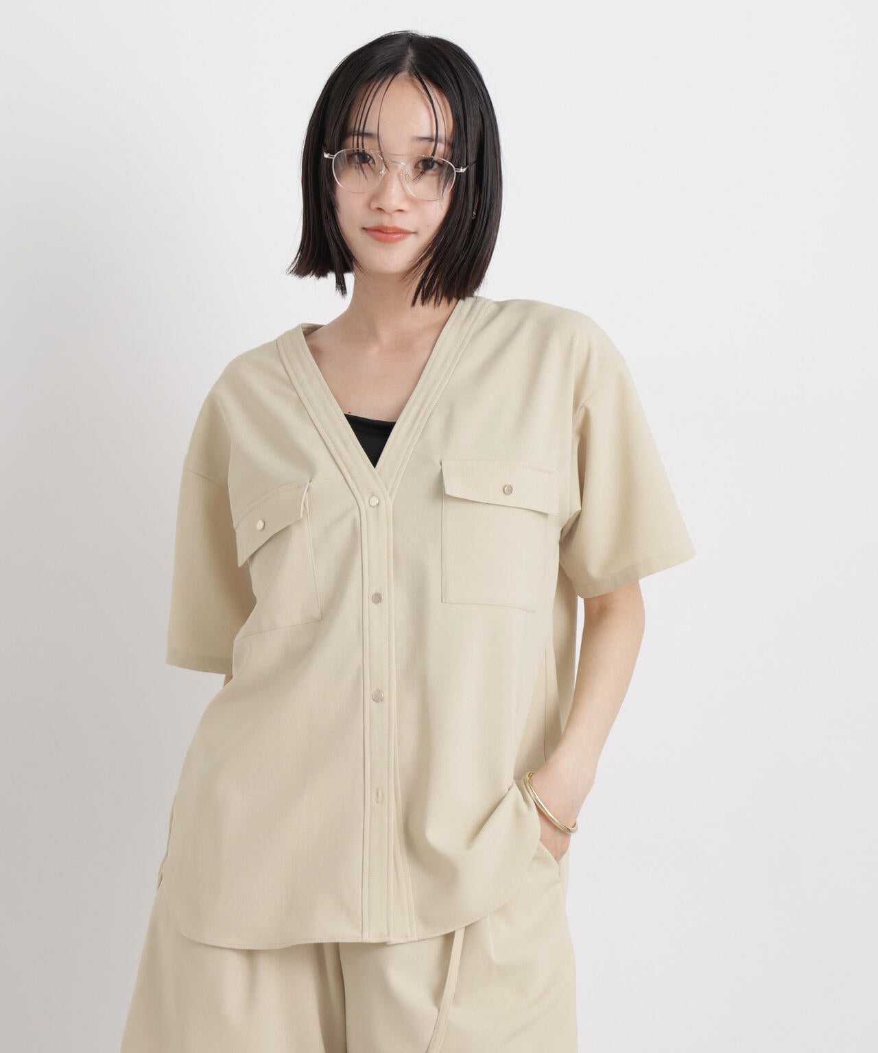 165cm　B:80 W:59 H:85 着用サイズ：F