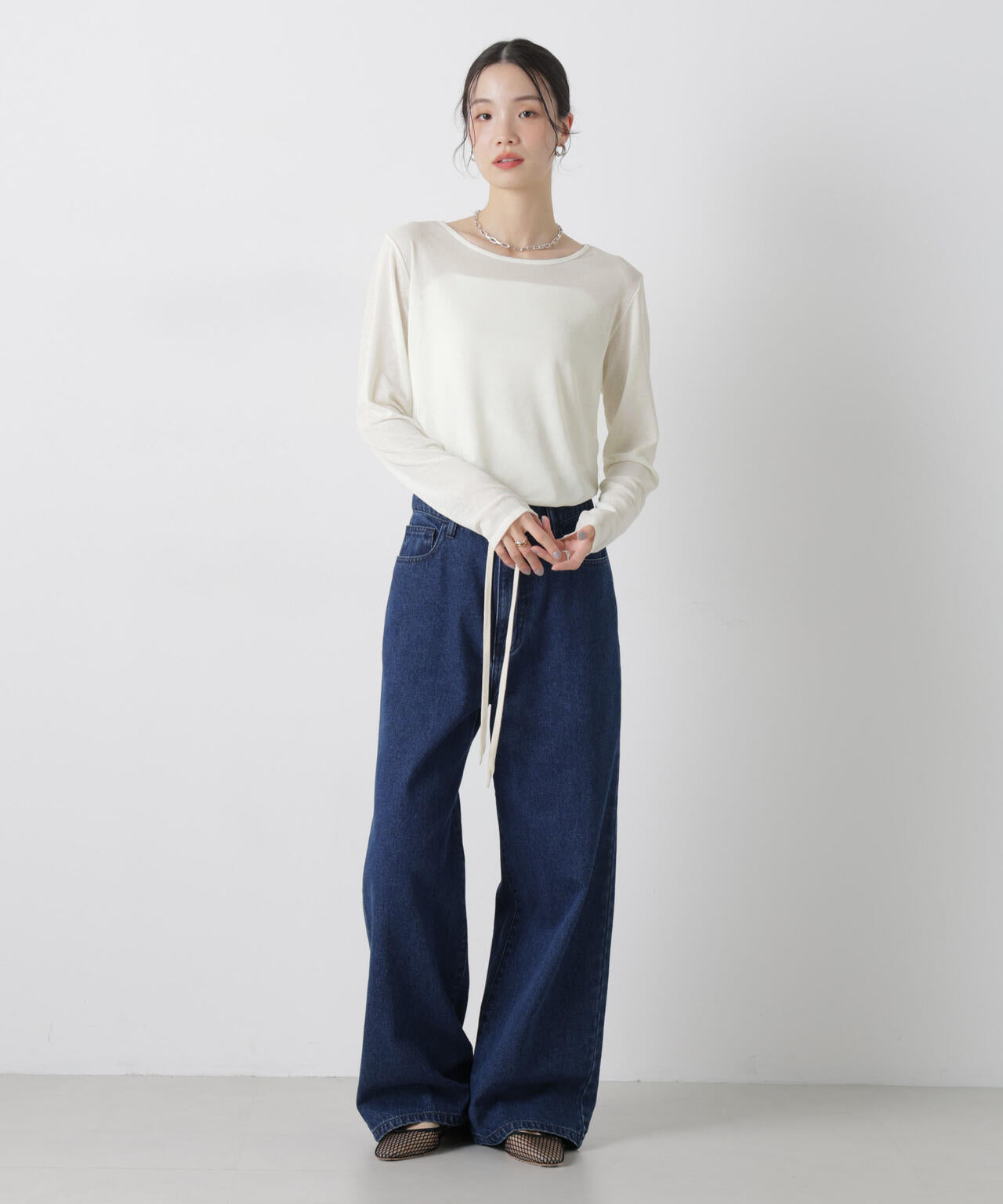 スラブシアーロングスリーブTシャツ 6736123301