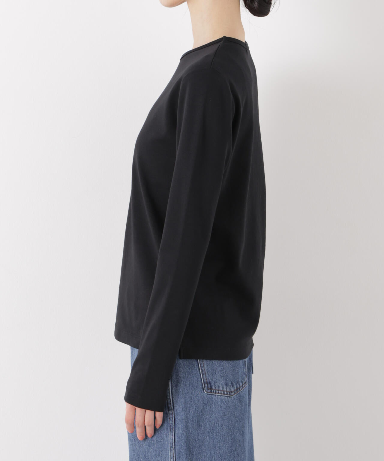 Repur加工 スムースシルケットロングスリーブトップス 6736123308