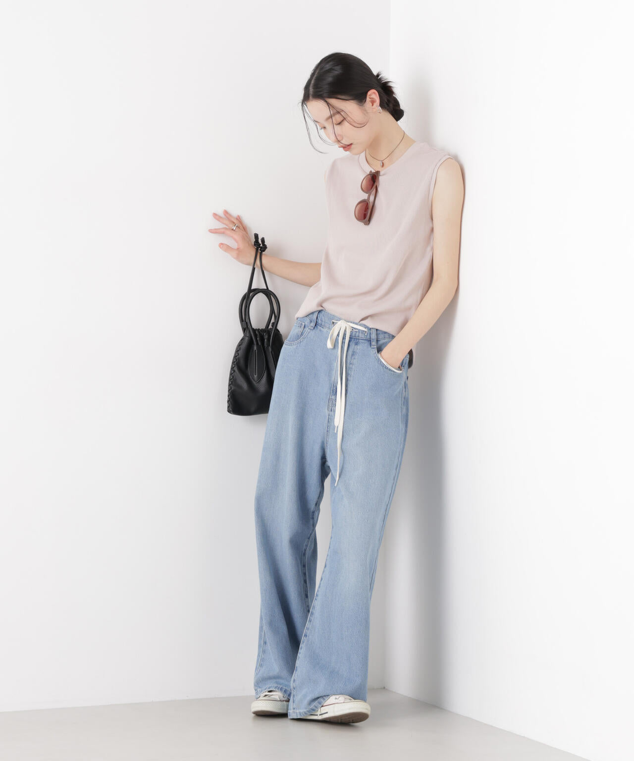 UVカット抗菌防臭吸水速乾イージーケアノースリーブトップス 6736124309