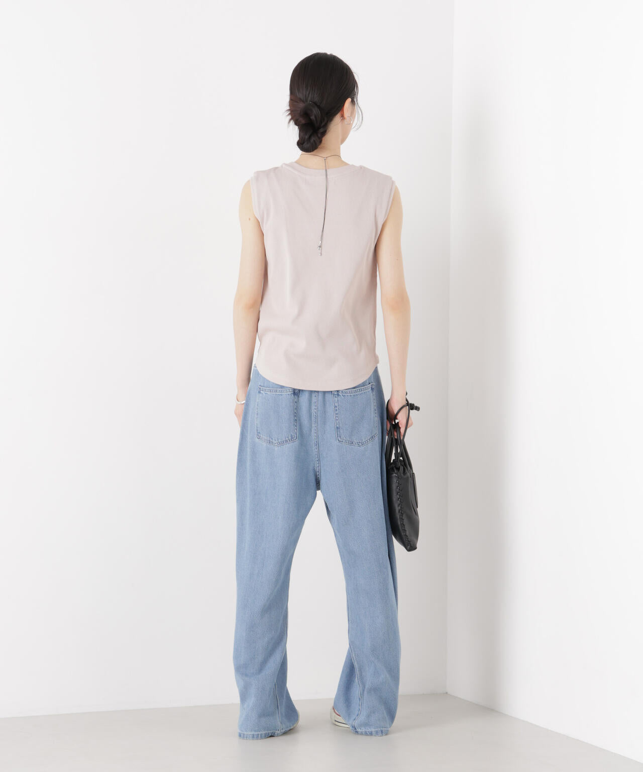 UVカット抗菌防臭吸水速乾イージーケアノースリーブトップス 6736124309