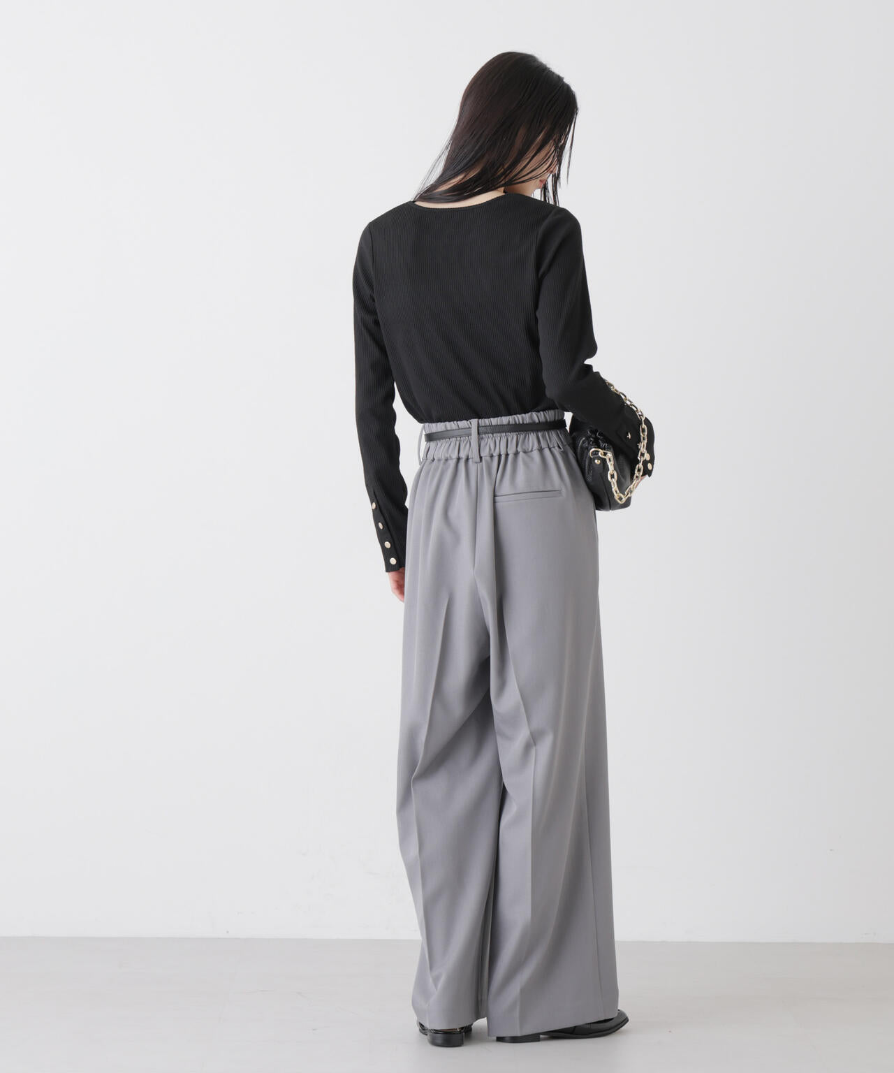 ハイウエストツータックワイドパンツ 6736127303